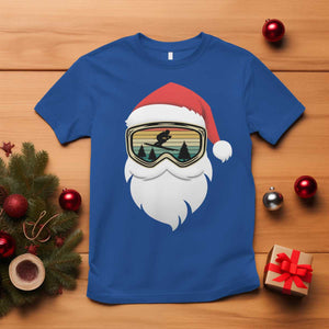 Funny Ski Christmas Winter Sport Skiing Santa Hat T Shirt TS11 Royal Blue Print Your Wear