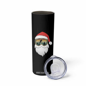 Funny Ski Christmas Winter Sport Skiing Santa Hat Skinny Tumbler TS11 Print Your Wear