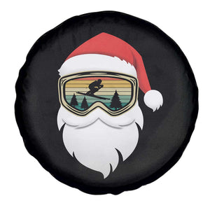 Funny Ski Christmas Winter Sport Skiing Santa Hat Spare Tire Cover TS11 Print Your Wear
