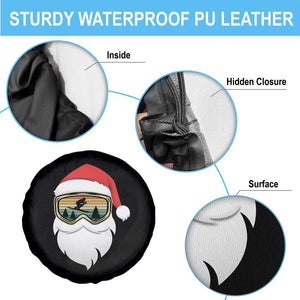 Funny Ski Christmas Winter Sport Skiing Santa Hat Spare Tire Cover TS11 Print Your Wear