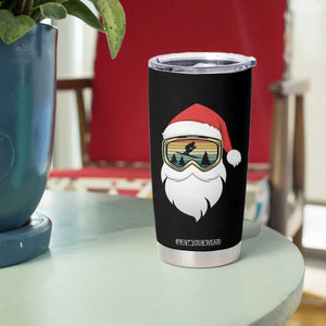 Funny Ski Christmas Winter Sport Skiing Santa Hat Tumbler Cup TS11 Print Your Wear