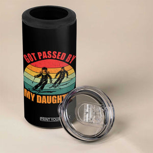 Funny Skiing Ski Dad 4 in 1 Can Cooler Tumbler Got Passed By My Daughter Retro Vintage TS11 Print Your Wear