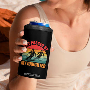 Funny Skiing Ski Dad 4 in 1 Can Cooler Tumbler Got Passed By My Daughter Retro Vintage TS11 Print Your Wear