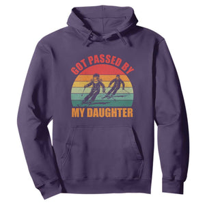 Funny Skiing Ski Dad Hoodie Got Passed By My Daughter Retro Vintage TS11 Purple Print Your Wear