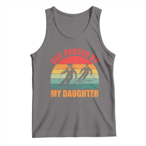 Funny Skiing Ski Dad Tank Top Got Passed By My Daughter Retro Vintage TS11 Deep Heather Print Your Wear