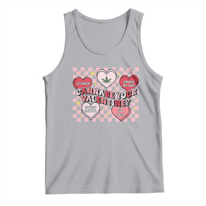 Funny Valentine's Day Weed Cannabis Marijuana Tank Top Cannabe Your Valentine Heart TS11 Athletic Heather Print Your Wear