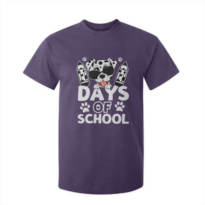 Funny 101 Days Of School Dalmatian Dog T Shirt For Kid 100th Day Of School TS11 Purple Print Your Wear