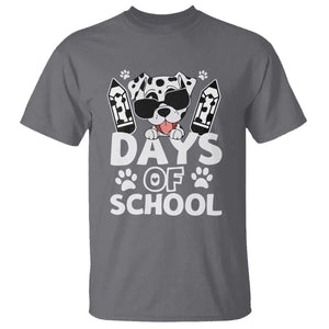 Funny 101 Days Of School Dalmatian Dog T Shirt 100th Day Of School TS11 Charcoal Print Your Wear