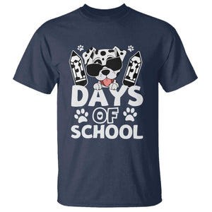 Funny 101 Days Of School Dalmatian Dog T Shirt 100th Day Of School TS11 Navy Print Your Wear