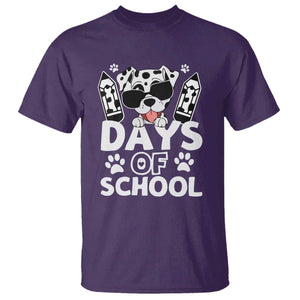 Funny 101 Days Of School Dalmatian Dog T Shirt 100th Day Of School TS11 Purple Print Your Wear