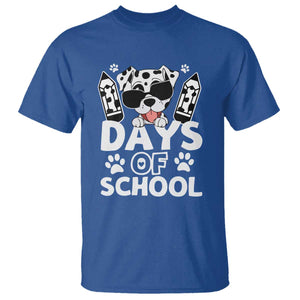 Funny 101 Days Of School Dalmatian Dog T Shirt 100th Day Of School TS11 Royal Blue Print Your Wear