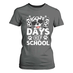 Funny 101 Days Of School Dalmatian Dog T Shirt For Women 100th Day Of School TS11 Dark Heather Print Your Wear