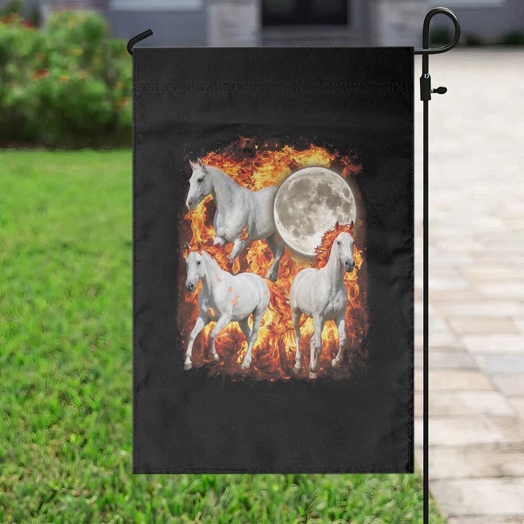 3 Fire Horses Moon Equestrian Garden Flag Year Of The Fire Horse Joke TS11 Print Your Wear