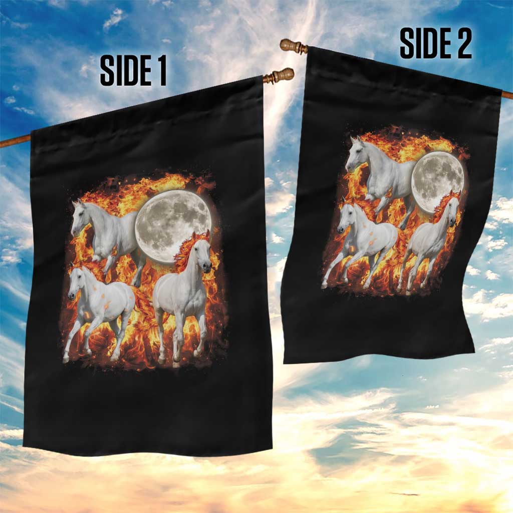 3 Fire Horses Moon Equestrian Garden Flag Year Of The Fire Horse Joke TS11 Print Your Wear