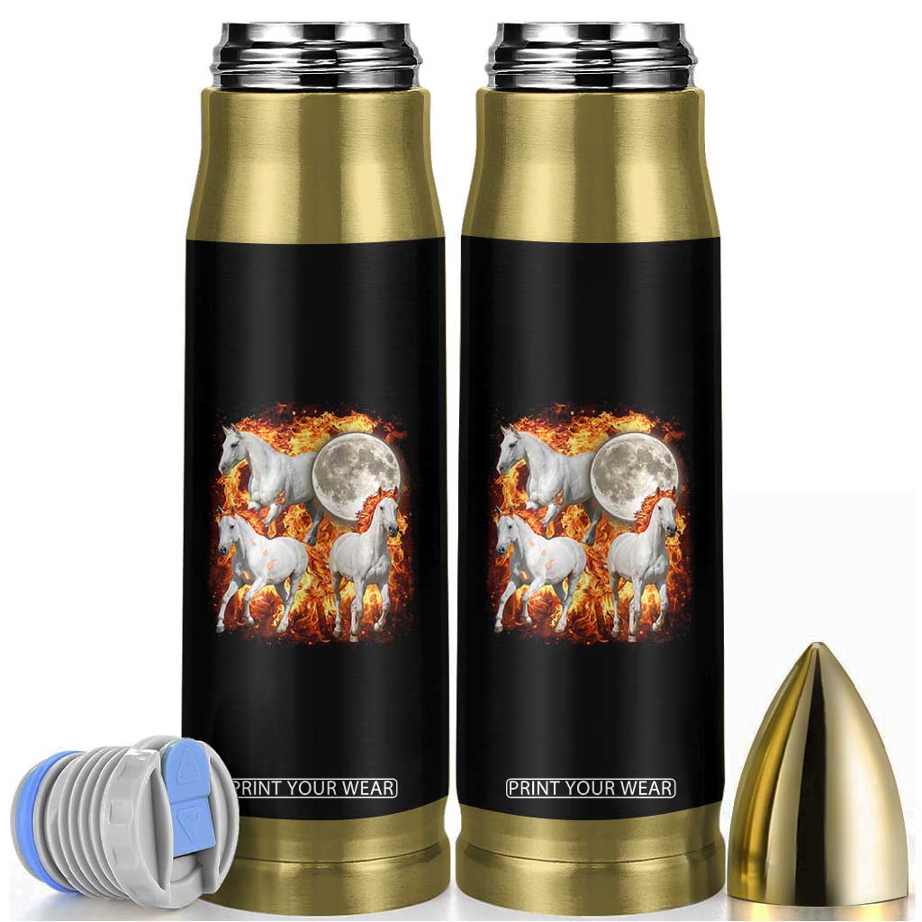 3 Fire Horses Moon Equestrian Bullet Tumbler Year Of The Fire Horse Joke TS11 Black Print Your Wear