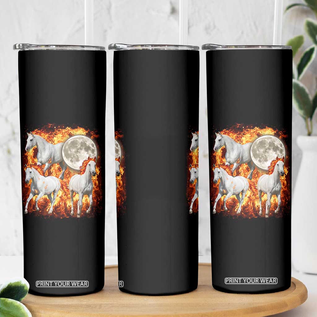 3 Fire Horses Moon Equestrian Skinny Tumbler Year Of The Fire Horse Joke TS11 Print Your Wear