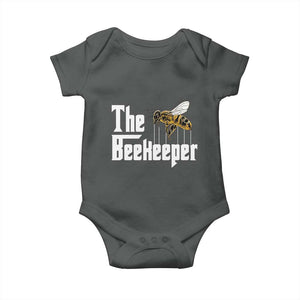 The Beekeeper Baby Onesie Funny Keeping Apiary Beekeeping Gift TS11 Dark Heather Print Your Wear