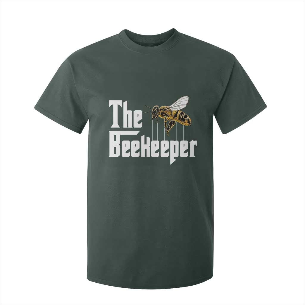 The Beekeeper T Shirt For Kid Funny Keeping Apiary Beekeeping Gift TS11 Dark Forest Green Print Your Wear