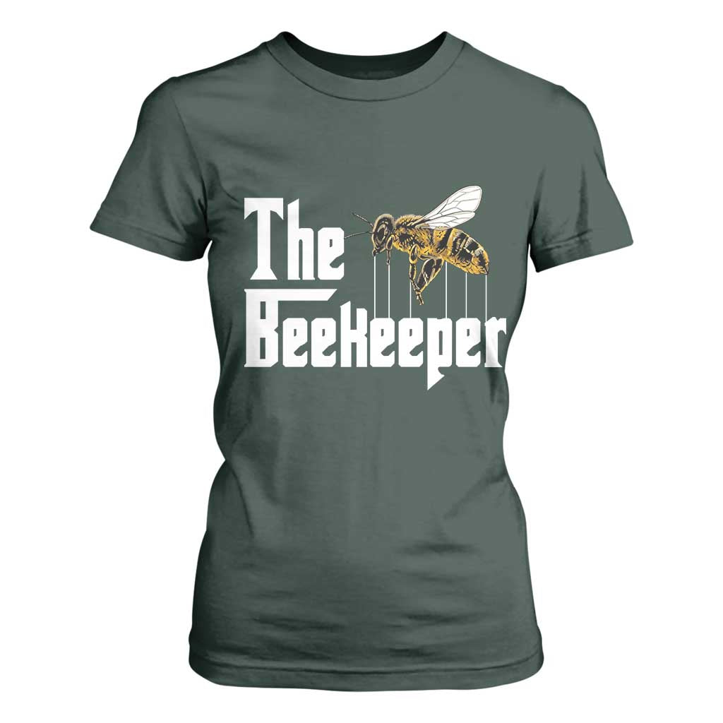The Beekeeper T Shirt For Women Funny Keeping Apiary Beekeeping Gift TS11 Dark Forest Green Print Your Wear