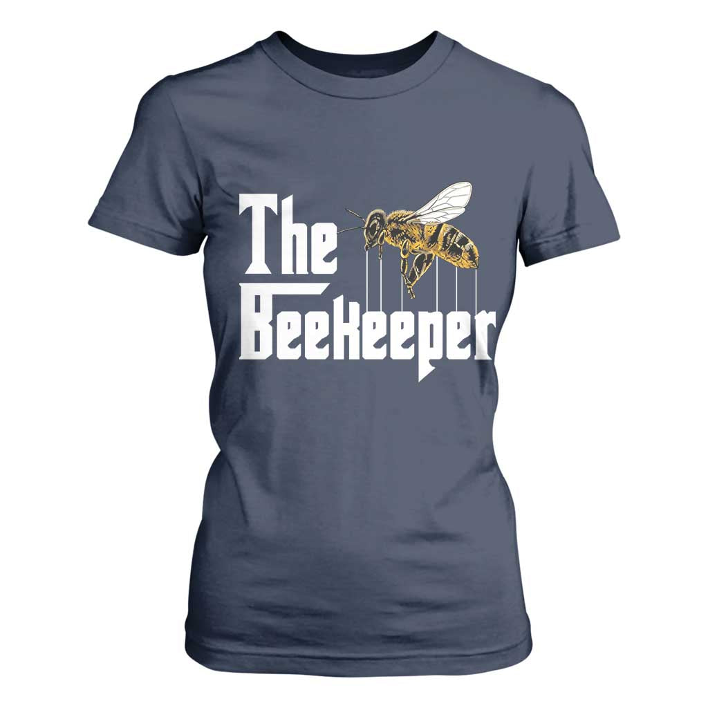 The Beekeeper T Shirt For Women Funny Keeping Apiary Beekeeping Gift TS11 Navy Print Your Wear