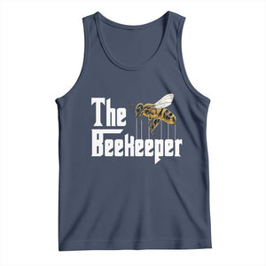 The Beekeeper Tank Top Funny Keeping Apiary Beekeeping Gift TS11 Navy Print Your Wear