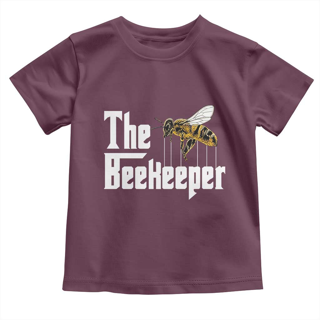 The Beekeeper Toddler T Shirt Funny Keeping Apiary Beekeeping Gift TS11 Maroon Print Your Wear