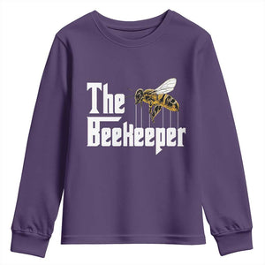 The Beekeeper Youth Sweatshirt Funny Keeping Apiary Beekeeping Gift TS11 Purple Print Your Wear