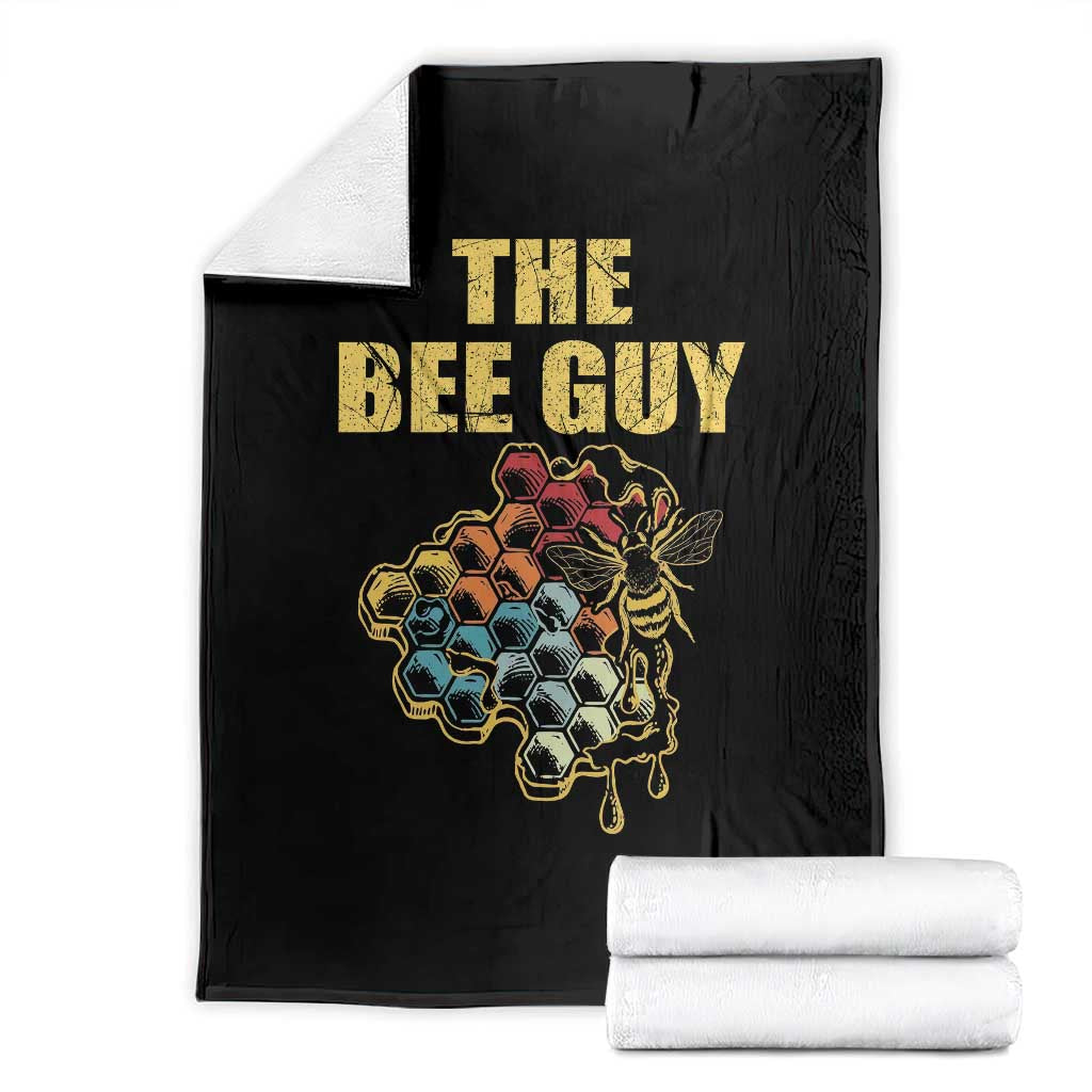 Funny Beekeeper Throw Blanket The Bee Guy Insect Animal Lover TS11 Black Print Your Wear
