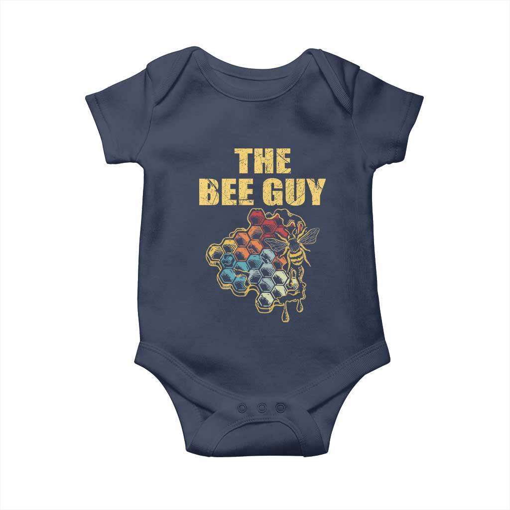 Funny Beekeeper Baby Onesie The Bee Guy Insect Animal Lover TS11 Navy Print Your Wear