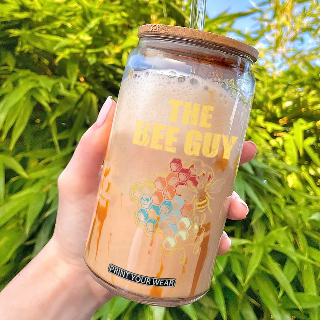 Funny Beekeeper Glass Can The Bee Guy Insect Animal Lover TS11 Black Print Your Wear