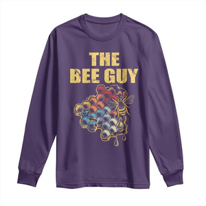 Funny Beekeeper Long Sleeve Shirt The Bee Guy Insect Animal Lover TS11 Purple Print Your Wear