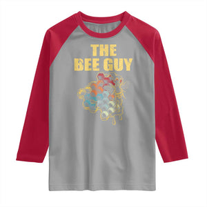 Funny Beekeeper Raglan Shirt The Bee Guy Insect Animal Lover TS11 Sport Gray Red Print Your Wear