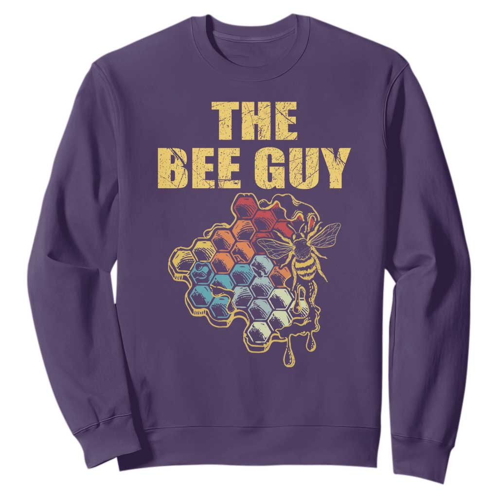 Funny Beekeeper Sweatshirt The Bee Guy Insect Animal Lover TS11 Purple Print Your Wear