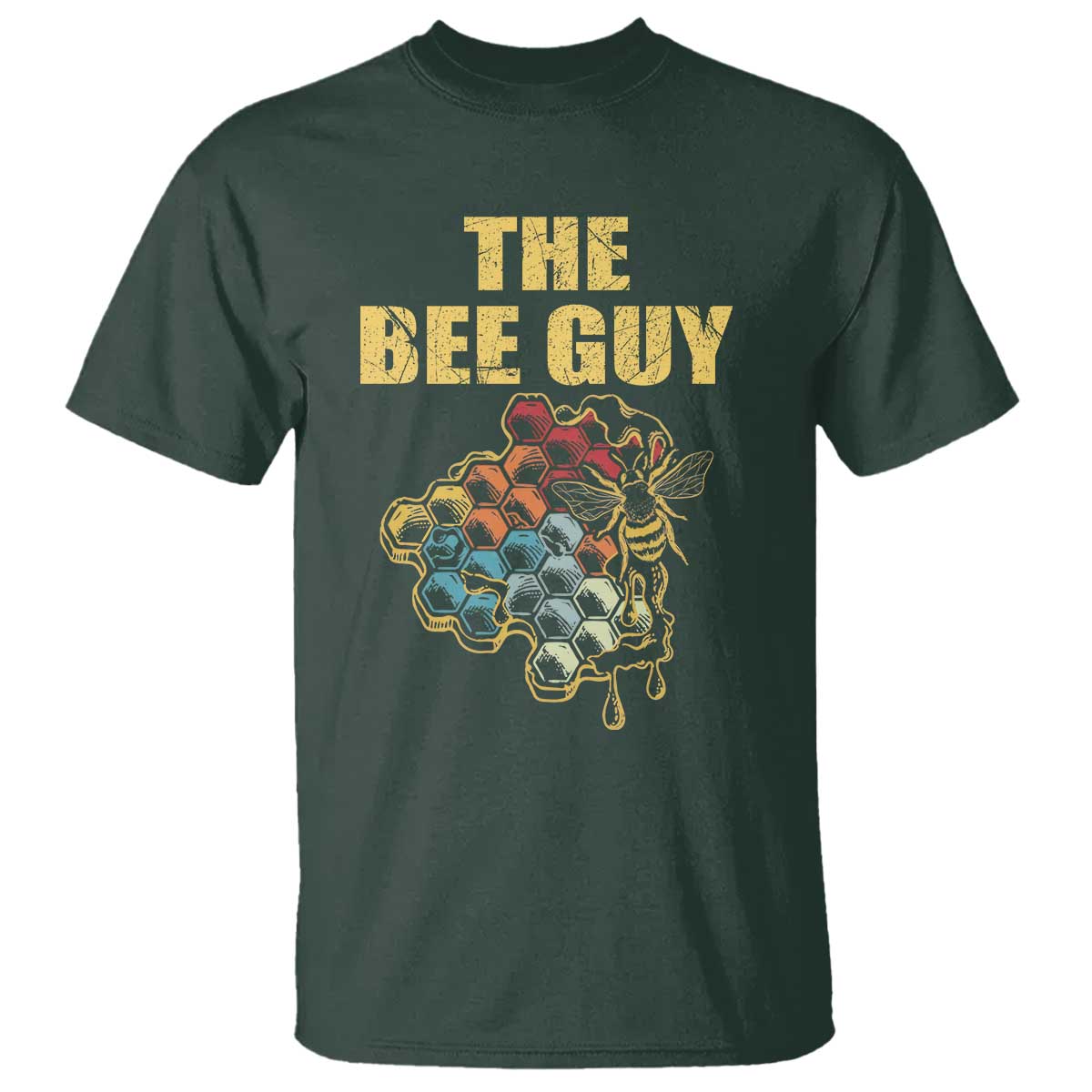 Funny Beekeeper T Shirt The Bee Guy Insect Animal Lover TS11 Dark Forest Green Print Your Wear