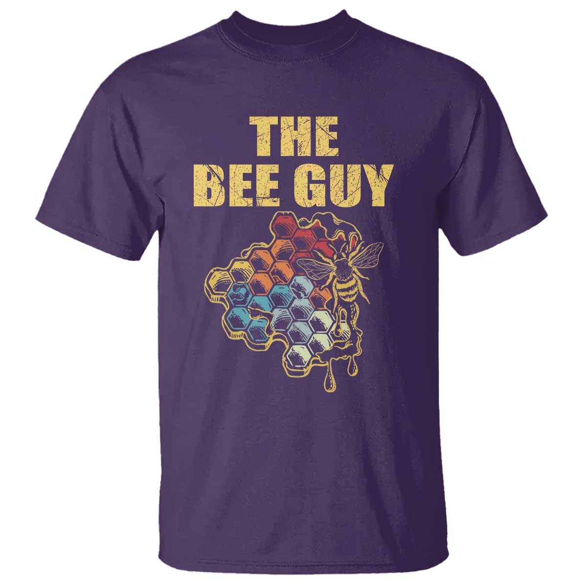 Funny Beekeeper T Shirt The Bee Guy Insect Animal Lover TS11 Purple Print Your Wear