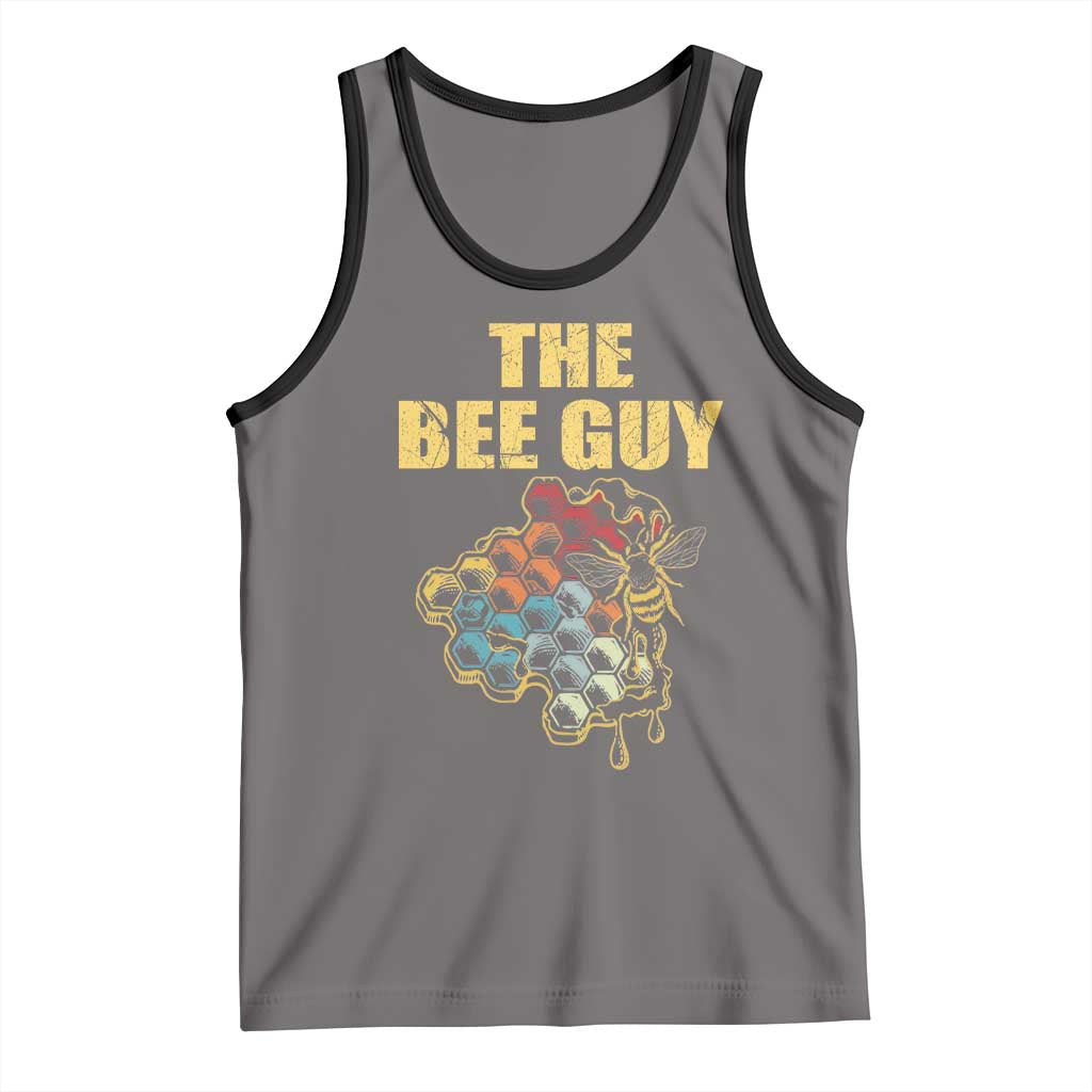 Funny Beekeeper Tank Top The Bee Guy Insect Animal Lover TS11 Deep Heather Black Print Your Wear