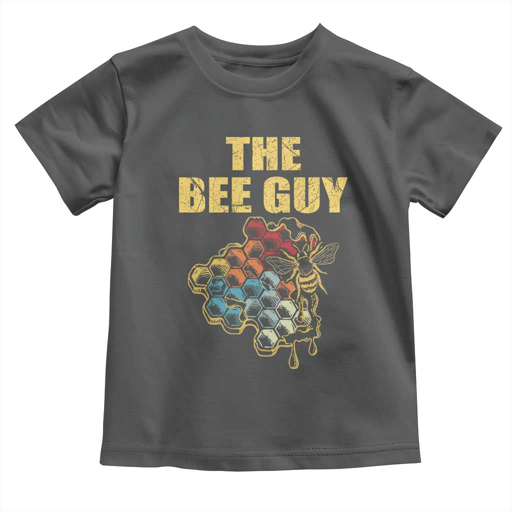 Funny Beekeeper Toddler T Shirt The Bee Guy Insect Animal Lover TS11 Dark Heather Print Your Wear