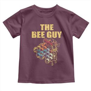 Funny Beekeeper Toddler T Shirt The Bee Guy Insect Animal Lover TS11 Maroon Print Your Wear