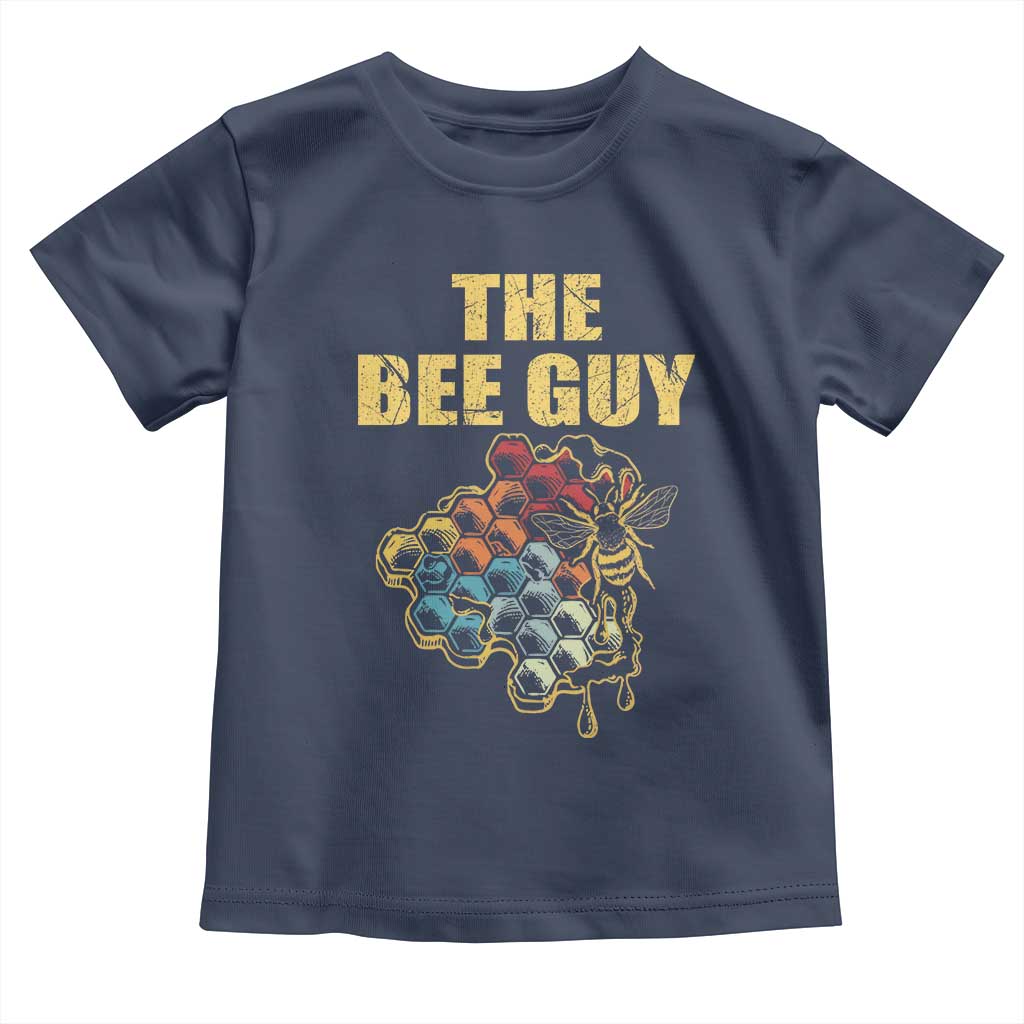 Funny Beekeeper Toddler T Shirt The Bee Guy Insect Animal Lover TS11 Navy Print Your Wear