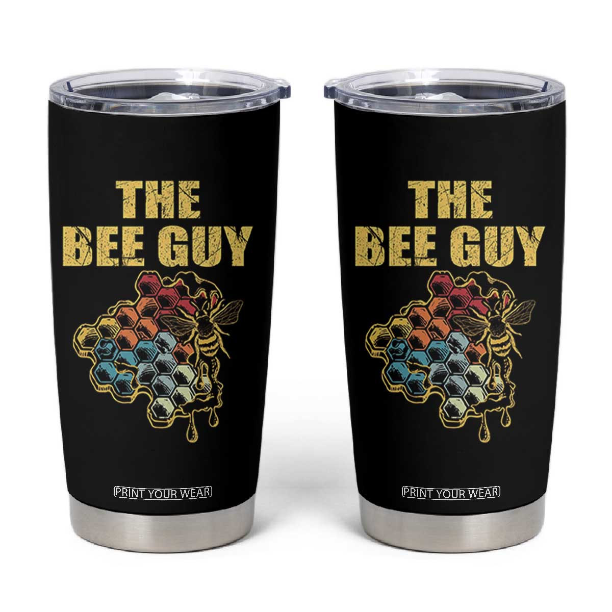 Funny Beekeeper Tumbler Cup The Bee Guy Insect Animal Lover TS11 Black Print Your Wear