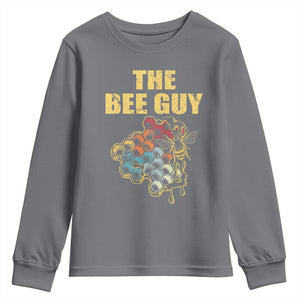 Funny Beekeeper Youth Sweatshirt The Bee Guy Insect Animal Lover TS11 Charcoal Print Your Wear