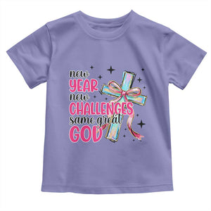 New Year New Challenges Same Great God Toddler T Shirt Christian New Year Eve TS11 Violet Print Your Wear