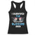 Funny I Survived The Florida Blizzarad Racerback Tank Top Snow Sunglasses TS11 Black Print Your Wear