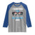 Funny I Survived The Florida Blizzarad Raglan Shirt Snow Sunglasses TS11 Sport Gray Royal Print Your Wear