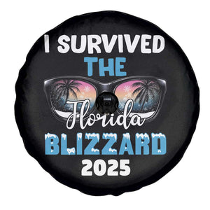 Funny I Survived The Florida Blizzarad Spare Tire Cover Snow Sunglasses TS11 Print Your Wear