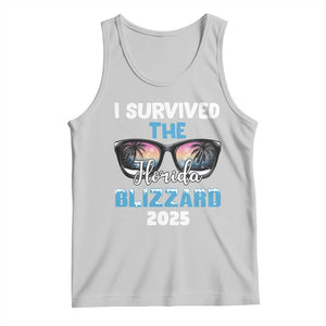 Funny I Survived The Florida Blizzarad Tank Top Snow Sunglasses TS11 Ash Print Your Wear