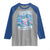 Funny I Survived The Snow In Florida 2025 Raglan Shirt Shark TS11 Sport Gray Royal Print Your Wear