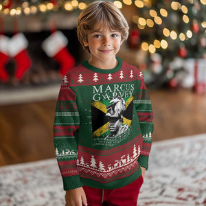 Marcus Garvey Quote Knit Sweatshirt A People Without The Knowledge Of Their Past History Origin And Culture Jamaican Flag TS11 Christmas Print Your Wear