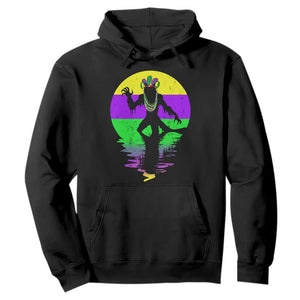 Funny Mardi Gras Rougarou Hoodie Beads Carnival Cryptids Of Louisiana TS11 Black Print Your Wear