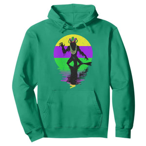 Funny Mardi Gras Rougarou Hoodie Beads Carnival Cryptids Of Louisiana TS11 Irish Green Print Your Wear